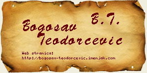 Bogosav Teodorčević vizit kartica